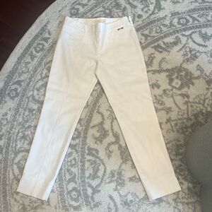 Tory birch like new white mid rise pants.